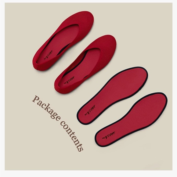 27. NWT mysoft Ballet Flats Round Light Mesh Knit Ballerina Slip On MSRP $26 - Picture 2 of 7